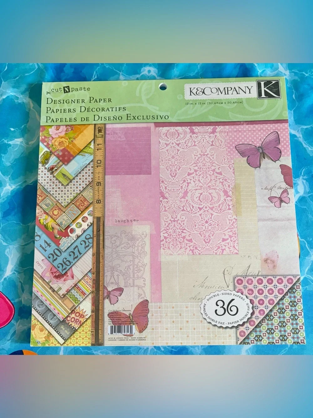 K&Company Scrapbooking Paper Pad Cut N Paste 12x12 K & Co